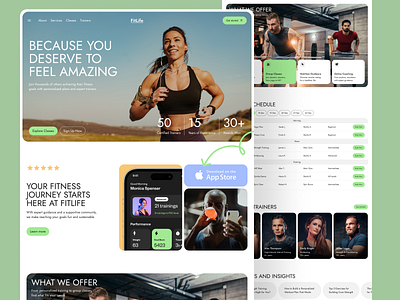 Fitness Website fitness fitness training fitness website training website ui ui ux ui ux design ux web application design web design web ui