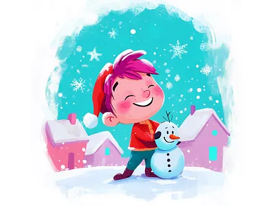 Merry Christmas Watercolor Illustration 2025 abrang cartoon character children illustrations childrens book childrens book illustration christmas watercolor design design character graphic design happy boy illustration merry christmas new year painting snowman watercolor watercolor illustrations watercolor paintings winter illustration