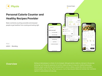 Case study - Dietary Tracking App ui ux