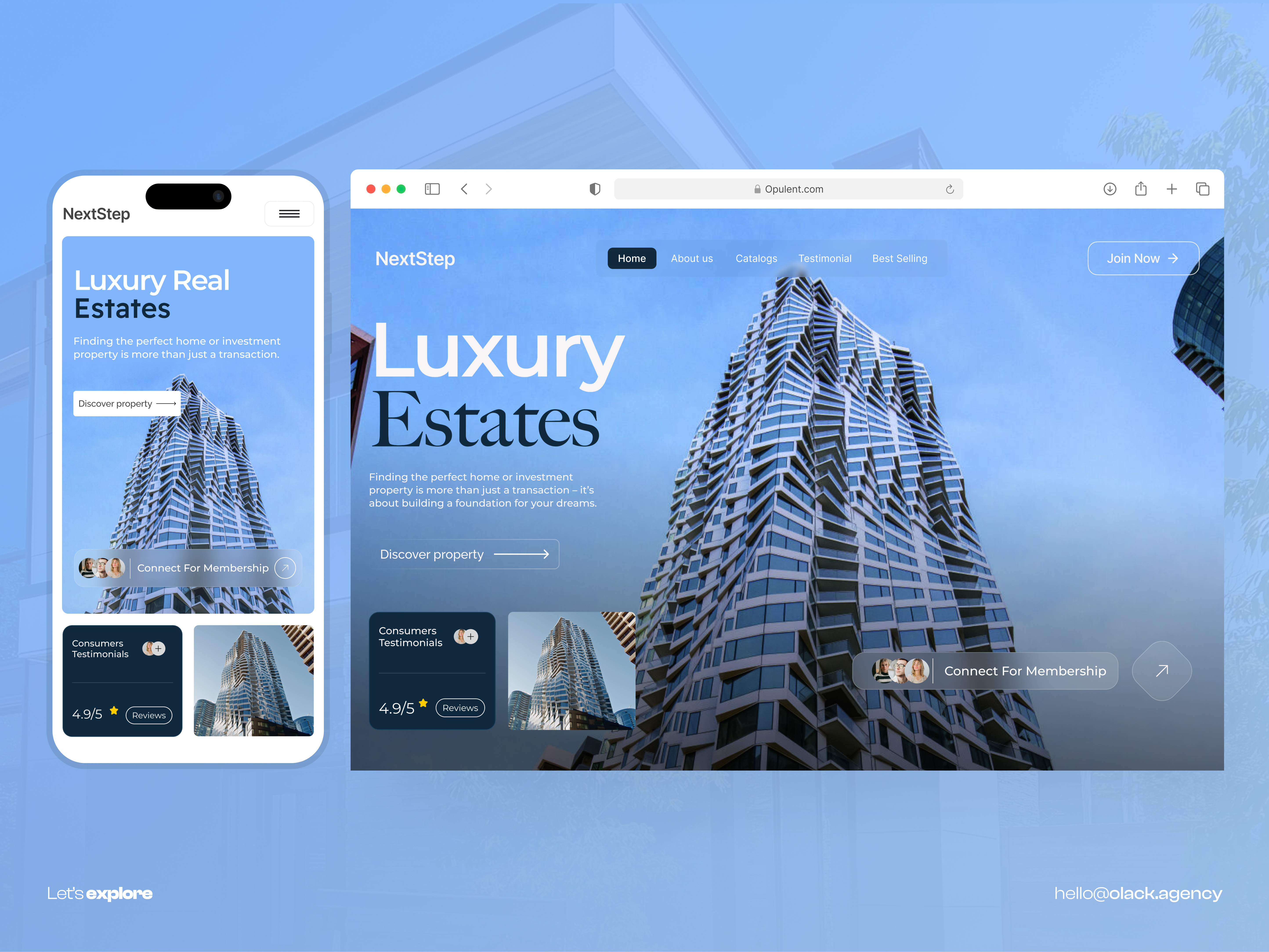 Example of Real Estate Agency Website Design