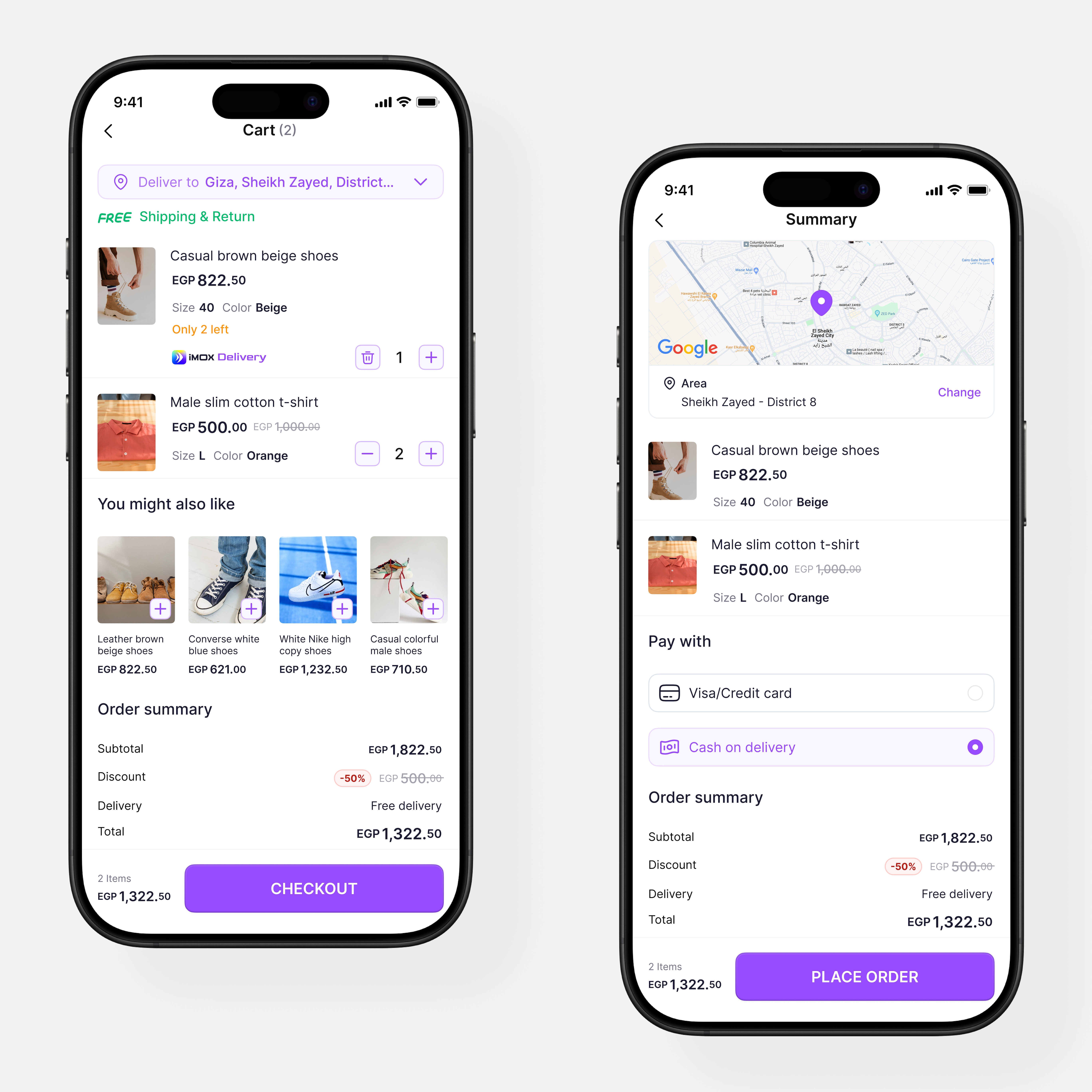 Example of Mobile App UI/UX For I Os & Android