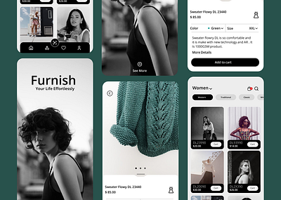 Fashion Store App UI apparel branding clothing shop ecommerce fashion fashion store marketplace mobile app store ui ui design ux