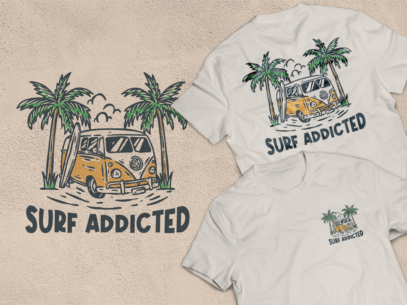 Example of Vintage T Shirt Design And Illustration