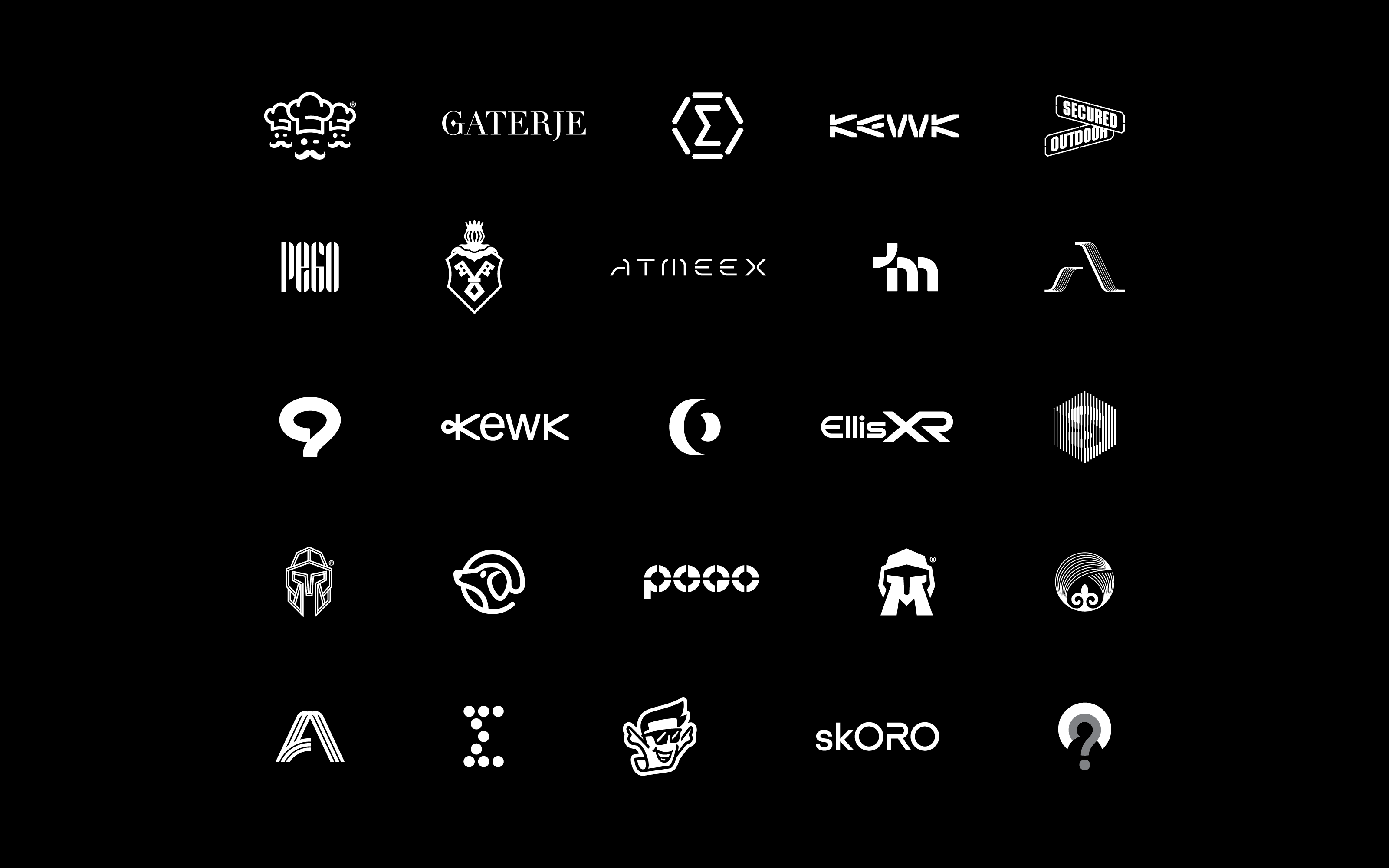 Logo collection of 2024. branding guideline identity lettering logo logotype mark