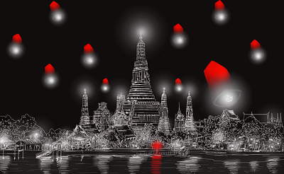 Wat Arun, Bangkok, Thailand bangkok graphic design thailand