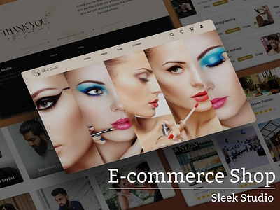 E-Commerce Website: Sleek Studio 🛍️🌐 amazon bridal e commerce website ecommerce figma flipkart makeup meesho myntra shopping sleek sleek studio studio trending ui uidesign uiux uiux design website website design