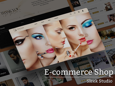 E-Commerce Website: Sleek Studio 🛍️🌐 amazon bridal e commerce website ecommerce figma flipkart makeup meesho myntra shopping sleek sleek studio studio trending ui uidesign uiux uiux design website website design