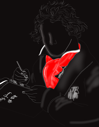 Ludwig van Beethoven branding graphic design illustration ludwig van beethoven