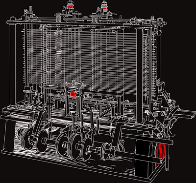 Charles Babbage's analytical engine analytical charles babbage engine graphic design ui