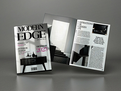 "MODERN EDGE" - Magazine Cover Design branding graphic design logo