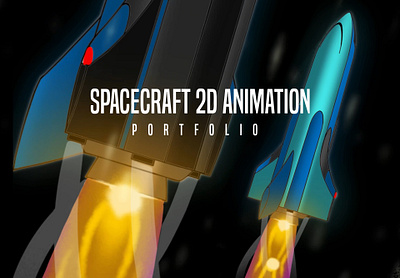 Spacecraft 2D Animation - Portfolio 2d animation animate creation motion