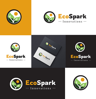 "EcoSpark Innovations" logo design branding graphic design logo