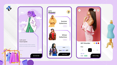 E-Commerce Fashion Clothing App ecommerce app mobile app ui