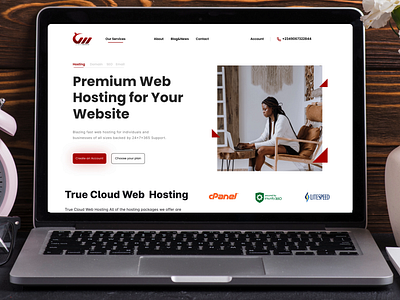 Hosting Website Design design figma home page hosting website landing page redesign ui ux web website