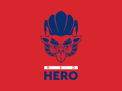 Red Hero branding design graphic graphic design illustrator logo typo vector