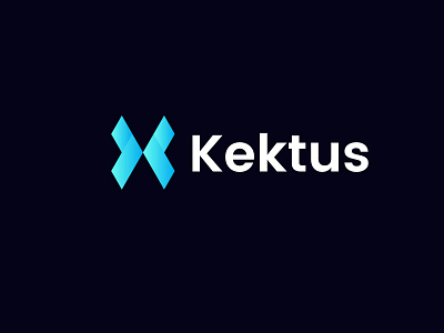 Kektus logo design app brand identity branding creative logo gradient logo k letter logo logo brand logo design logo type modern k technology visual identity