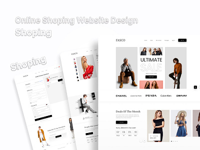 Online Store Ecommerce Website Landing Page banner branding cart cv design dokan ecommerce econnerce figma graphics hero inspiaration landing oneline store portfolio store template ui webdesign