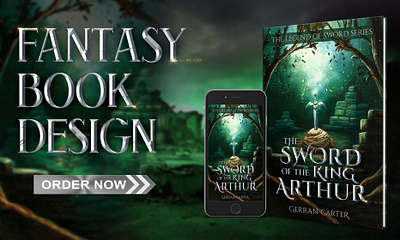 The Sword of the King Arthur 3d book mockup amazon kdp book book cover book cover art book cover design book cover designer book cover mockup book design ebook ebook cover epic epic book epic book covers epic bookcovers epic covers fantasy book cover paperback professional book cover the sword of the king arthur