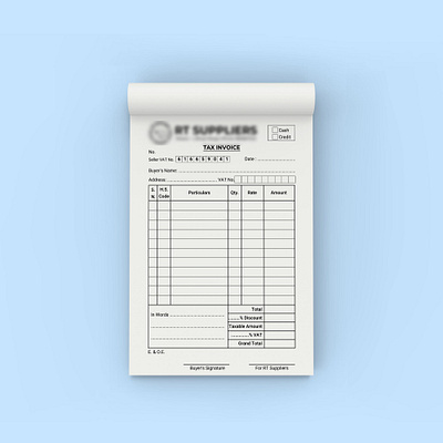 TAX Invoice Design graphic design invoice