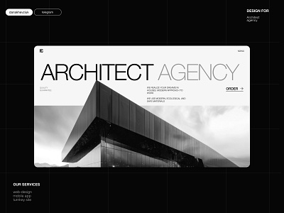 UX/UI for Architect agency agency architect architect agency design ui ux web web design webdesign website