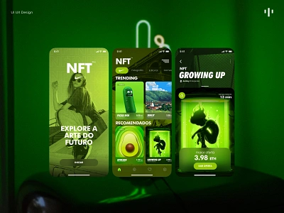 NFT Mobile App marketplace mobile mobile app nft nft marketplace nft mobile app nft platform nike product design