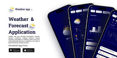 Weather & Forecast App mobile app weather app