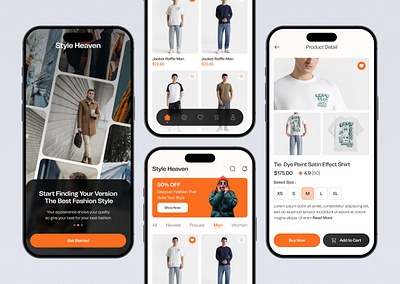 E-commerce App Design app design ui ux website