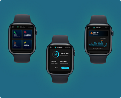 Fitness app for apple watch app design figma app design for smart watch fitness app fitness watch ui health ui smart watch ui watch design watch ui