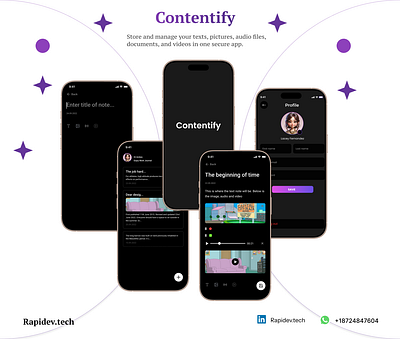 Contentify mobile app