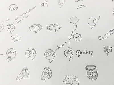 Owllup Sketch chat logo logo logo sketch owl