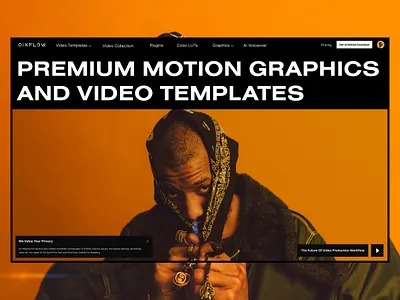 Bold typography design - Landing page bold gallery hero section landing landing page typography ui webdesign