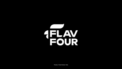 Flav Four | Fried Chicken Logo cafe chicken fastfood food fried hot logo resto rooster spicy