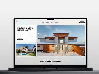 Home Equity Solution - Modern Real Estate Landing Page Design creativeportfolio creativeui figma landingpage moderndesign realestatedesign ui uiux visualdesign web design webexperience