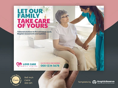 Home Care Direct Mail Marketing EDDM Postcard Canva Design direct mail direct mail design template direct mail template eddm template home care direct mail marketing home care eddm postcard home care flyer home care postcard template medical direct mail medical postcard postcard canva template