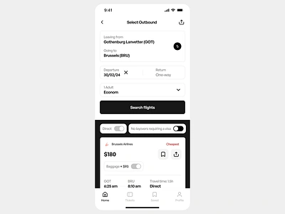 Search flights design illustration mobile app mobile design product design ui ux uxui