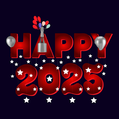 Happy New Year 2025 2025 design happy holyday illustration t shirt