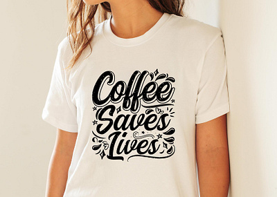 Coffee T-shirt Design | Coffee Shirt Design | Coffee Tee design illustration print typography typography t shirt design typography tee typography tee design