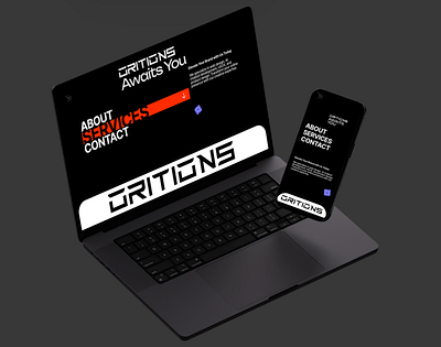 ORITIONS website made by Rishe S agency agency website branding graphic design logo marketing marketing website motion graphics ui website