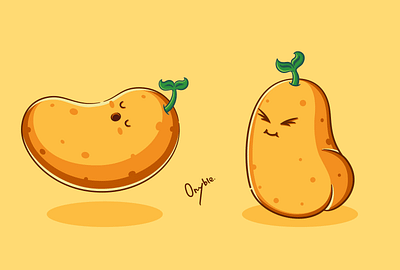 Pota! Potato🥔 - Fruit Food & Drink art character cute design illustration potato potatoes sweet vegetable