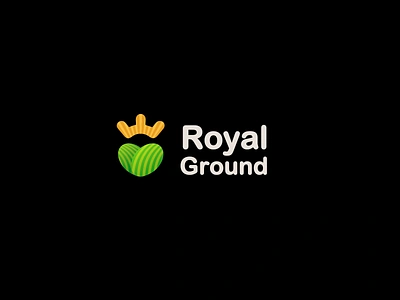 Royal Ground logo agriculture best branding business farm food fruit good ground heart icon land logo logo design logo designer mark nature sun vegetables