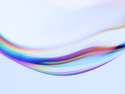 Iridescent wave 3d abstract animation background blender branding clean colorful cover design effect elegant endless iridescent looping motion graphics render shape simple wave