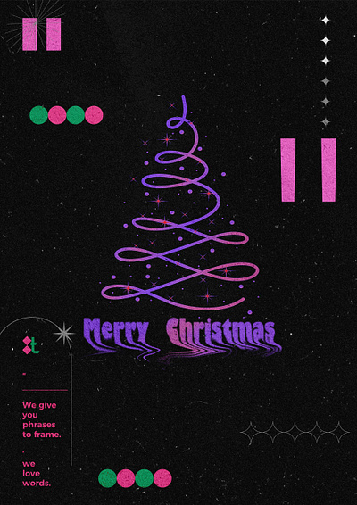 #17 MERRY CHRISTMAS POSTER-2 christmasposter design dribbblechallenge graphic design poster typography typographyposter