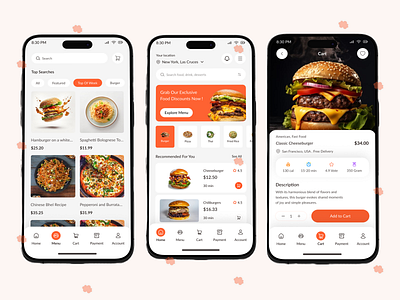 Food Delivery Mobile App app best ui clean delivery app design design food food delivery app food delivery mobile app food ordering app groceries mobile app mobile design mobile ux order ui ux