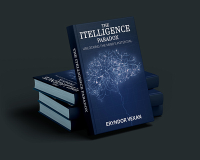 "The Itelligence Paradox" Book Cover Design book cover book design branding graphic design logo