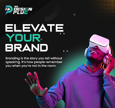 Elevate Your Brand: Futuristic VR Vibes brand identity digital branding futuristic design neon vibes storytelling user experience vr