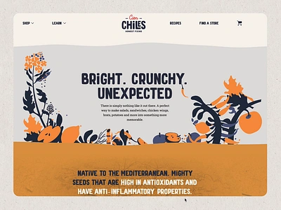 A Vibrant E-commerce Experience for a Bold Mexican Chili Brand bold design bright design d2c brand e commerce mexican mexicon design vibrant website