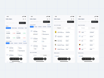 Warehouse Managment app concept design figma interface ios managment ui warehouse