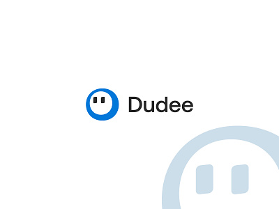 Dudee (available for sale) blockchain brand identity branding crypto eyes face logo robot tech techno technology