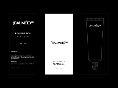 Radiance Redefined with (Balmée)™ branding creative design graphic design logo packaging product design visual identity