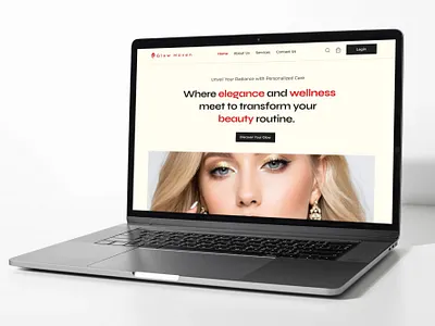 Glow Haven Beauty Parlour Website Design beauty branding hair style landing page parlourwebsite saloon website template uiux website websitedesign